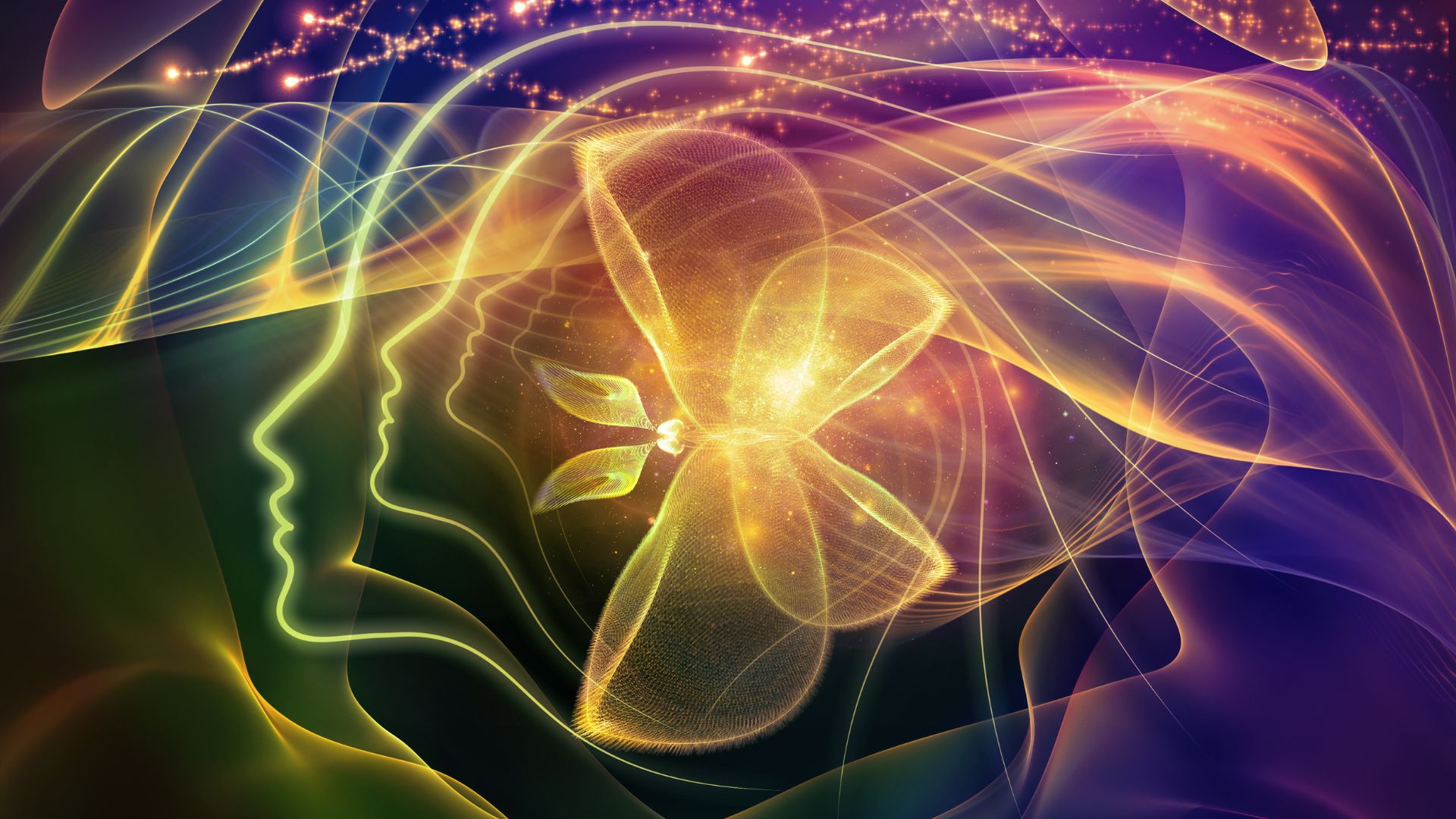 A computer generated image of a woman's face